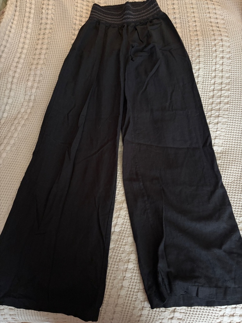 Rewash Black Wide Leg Pants